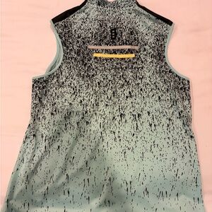 Jamie Sadock Golf Black and blueish- green Speckled Tank Top gos with Golf short